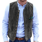 R&B Frostiger Samt Steampunk-Weste