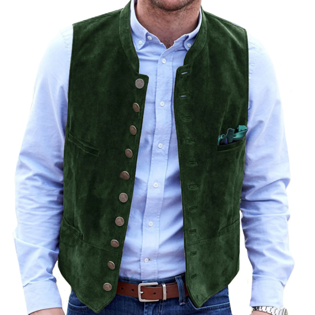 R&B Frostiger Samt Steampunk-Weste