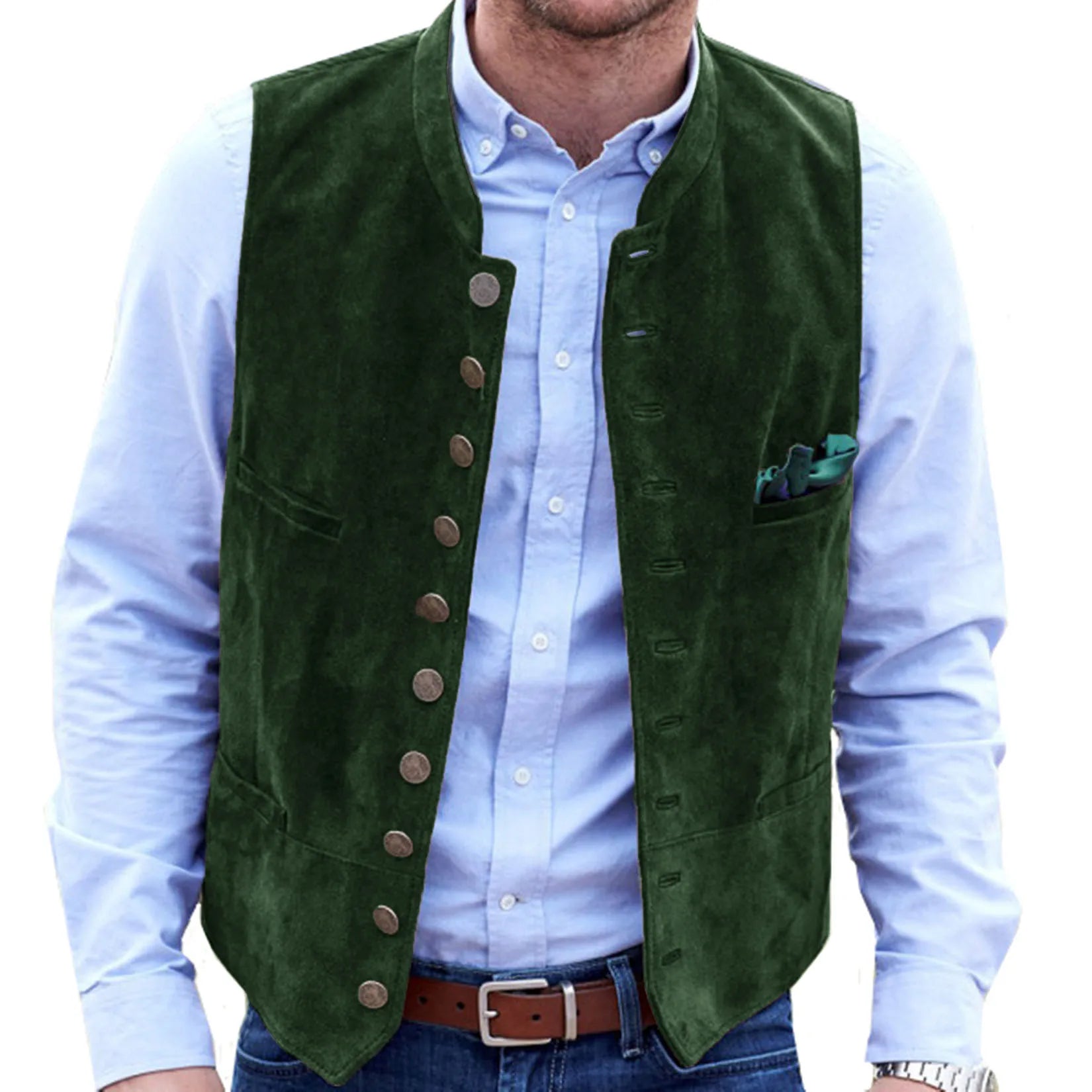 R&B Frostiger Samt Steampunk-Weste