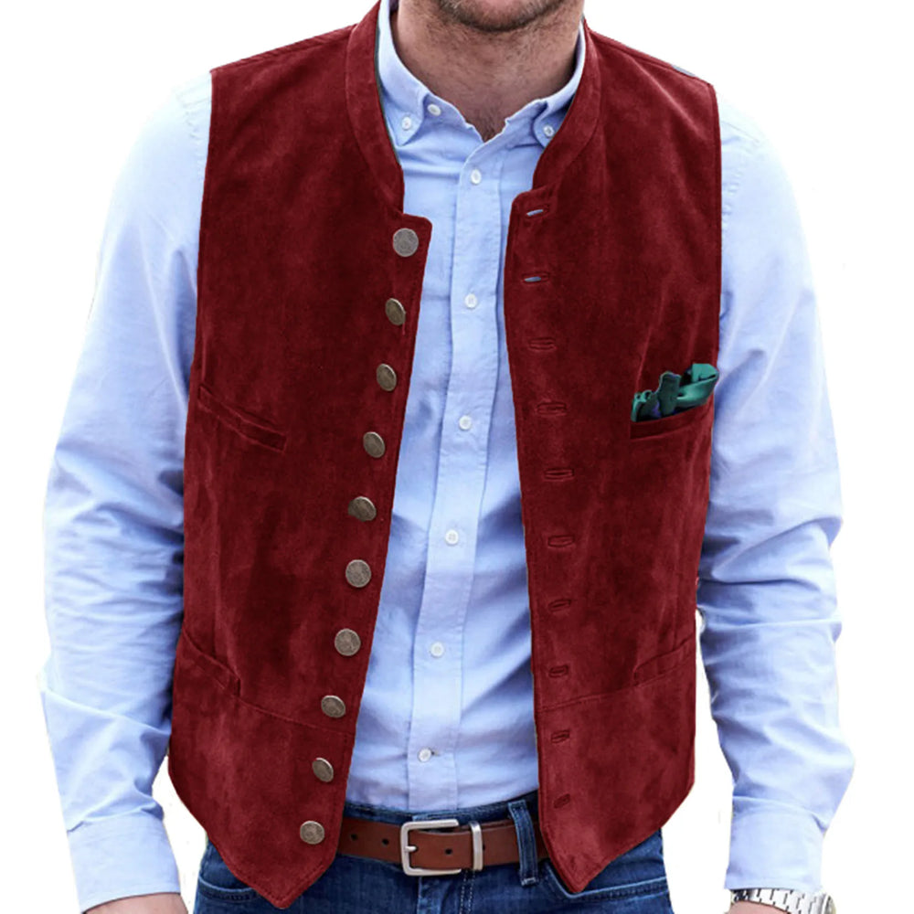 R&B Frostiger Samt Steampunk-Weste