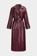 R&B | Trenchcoat Aus Kunstleder Eleganz und Stärke Vereint