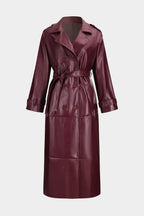 R&B | Trenchcoat Aus Kunstleder Eleganz und Stärke Vereint