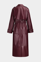 R&B | Trenchcoat Aus Kunstleder Eleganz und Stärke Vereint