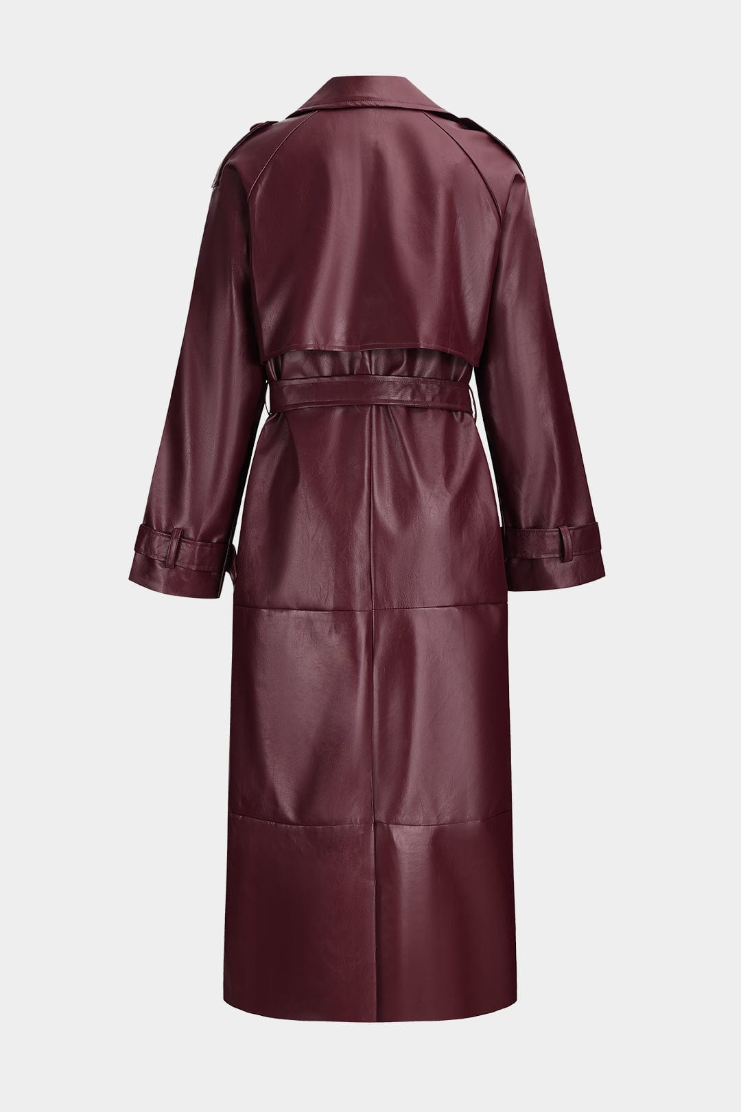 R&B | Trenchcoat Aus Kunstleder Eleganz und Stärke Vereint