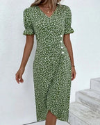 R&B | Florales Kleid mit V-Ausschnitt