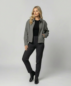 Bwka Vintage Boxy Jacke Cleanfit Unisex Herbst Kurzmantel Grau