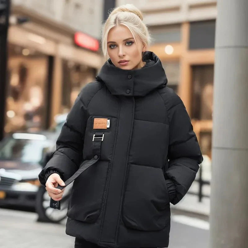 R&B | Winterjacke Schwarz Ideal für Kalte Tage