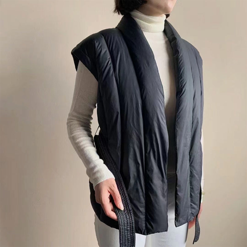 R&B | Wrap Puffer Gürtelweste