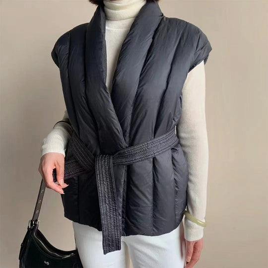 R&B | Wrap Puffer Gürtelweste
