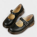 Mary Jane Schuhe - Flache Schuhe mit Schnalle für Frauen R&B