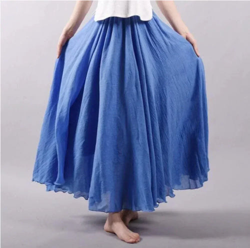 R&B | Rock Baumwolle Hohe Taille Glockenrock Boho Rock