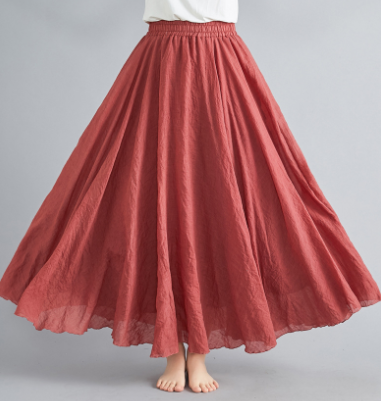 R&B | Rock Baumwolle Hohe Taille Glockenrock Boho Rock