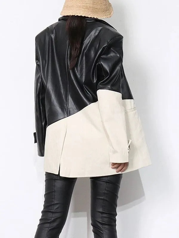 R&B | Pu-Lederjacke - Elegant & Funktionell