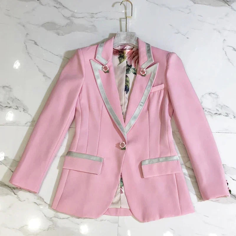 R&B | rosa Blazer Blümig und elegant stilvoll