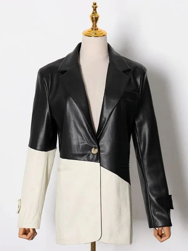 R&B | Pu-Lederjacke - Elegant & Funktionell