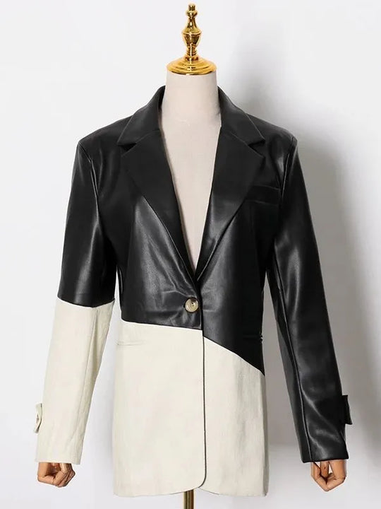 R&B | Pu-Lederjacke - Elegant & Funktionell