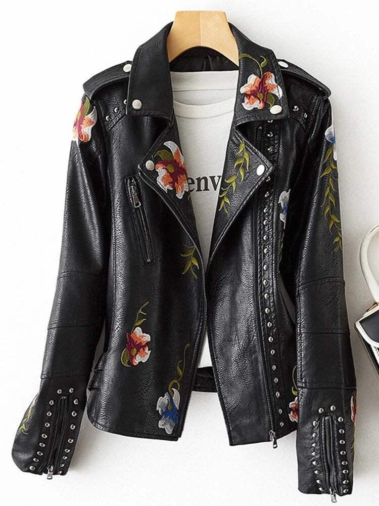 R&B | Leder Bikerjacke - Cool mit Einem Süßen Touch