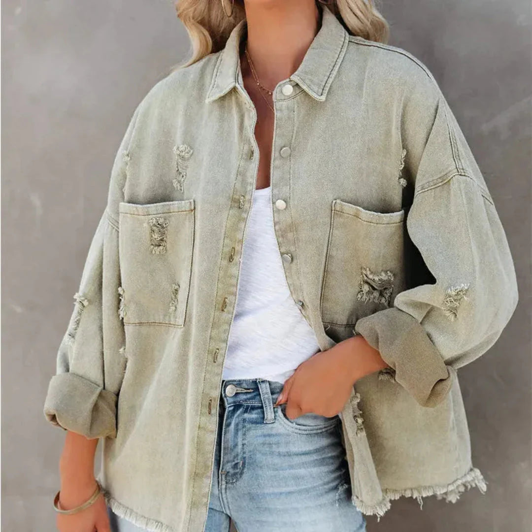 R&B | Zerrissene Jeansjacke