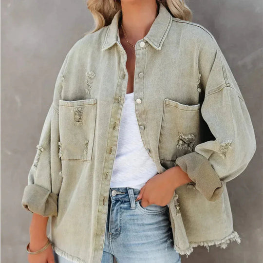 R&B | Zerrissene Jeansjacke