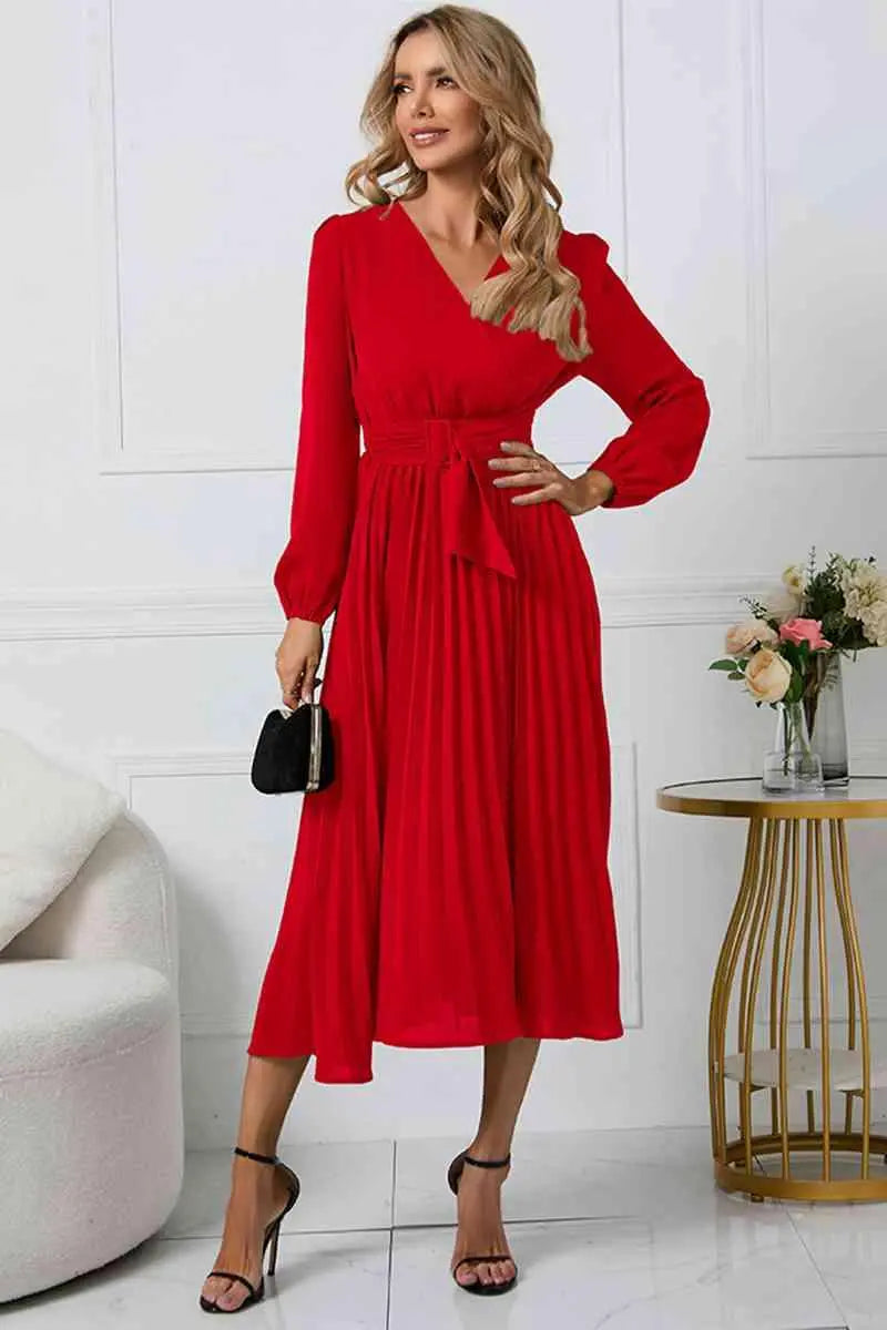 EB Damen Plissee Kleid
