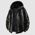 R&B | Kunstfell Kapuzenjacke mit Reißverschluss Vorne