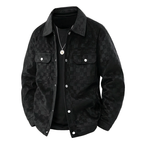 R&B | Faux-Suede-Jacke mit Kariertem Muster