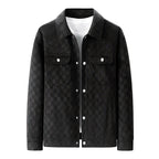 R&B | Faux-Suede-Jacke mit Kariertem Muster