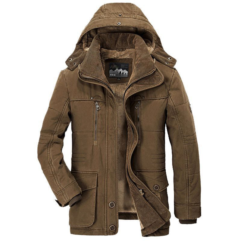 R&B | Fleece Gepolsterte Winterjacke mit Tiefen Taschen