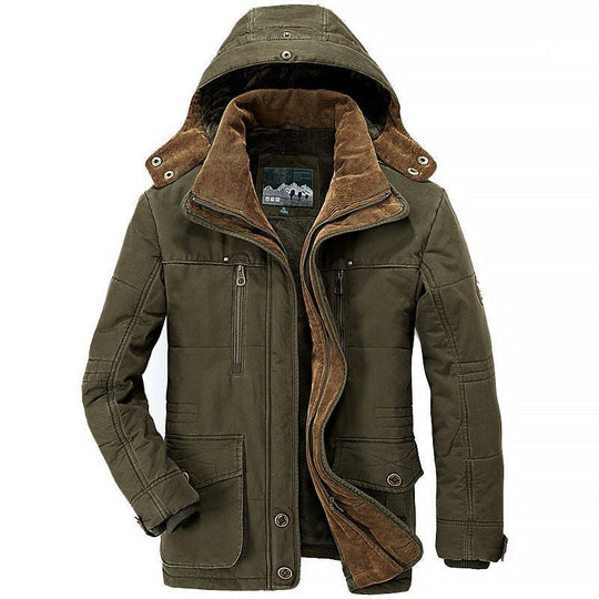 R&B | Fleece Gepolsterte Winterjacke mit Tiefen Taschen