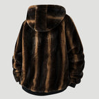 R&B | Kapuzenjacke Aus Kunstfell mit Reißverschluss Vorne