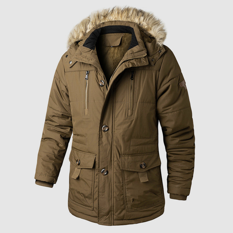 R&B | Outdoor Parka mit Abnehmbarer Kapuze und Innerem Fleece-Futter