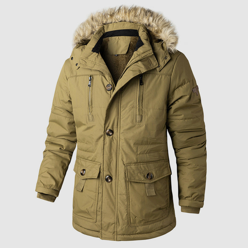 R&B | Outdoor Parka mit Abnehmbarer Kapuze und Innerem Fleece-Futter