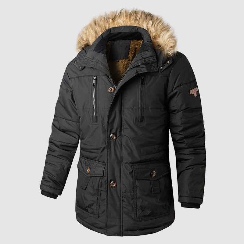 R&B | Outdoor Parka mit Abnehmbarer Kapuze und Innerem Fleece-Futter