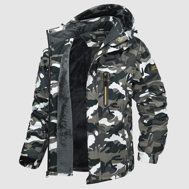R&B | Outdoor Wasserdichte Skijacke mit Fleece-Futter