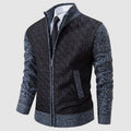 R&B | Gestepptes Strickjacke mit Stehkragen