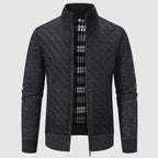 R&B | Gestepptes Strickjacke mit Stehkragen
