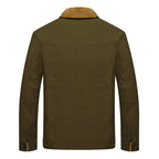 R&B | Sherpa-Futter Baumwolljacke mit Knopfverschluss