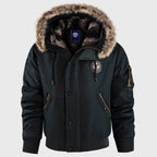 R&B | Winter Bomberjacke mit Fellkapuze