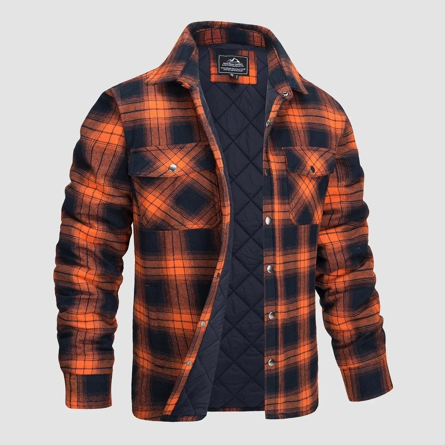 R&B | Gestreifte Flanelljacke