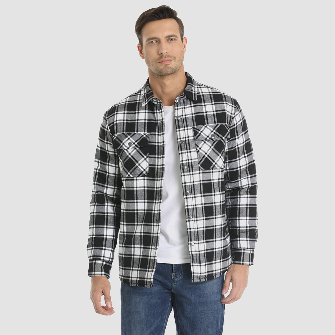 R&B | Herren Flanellhemdjacke