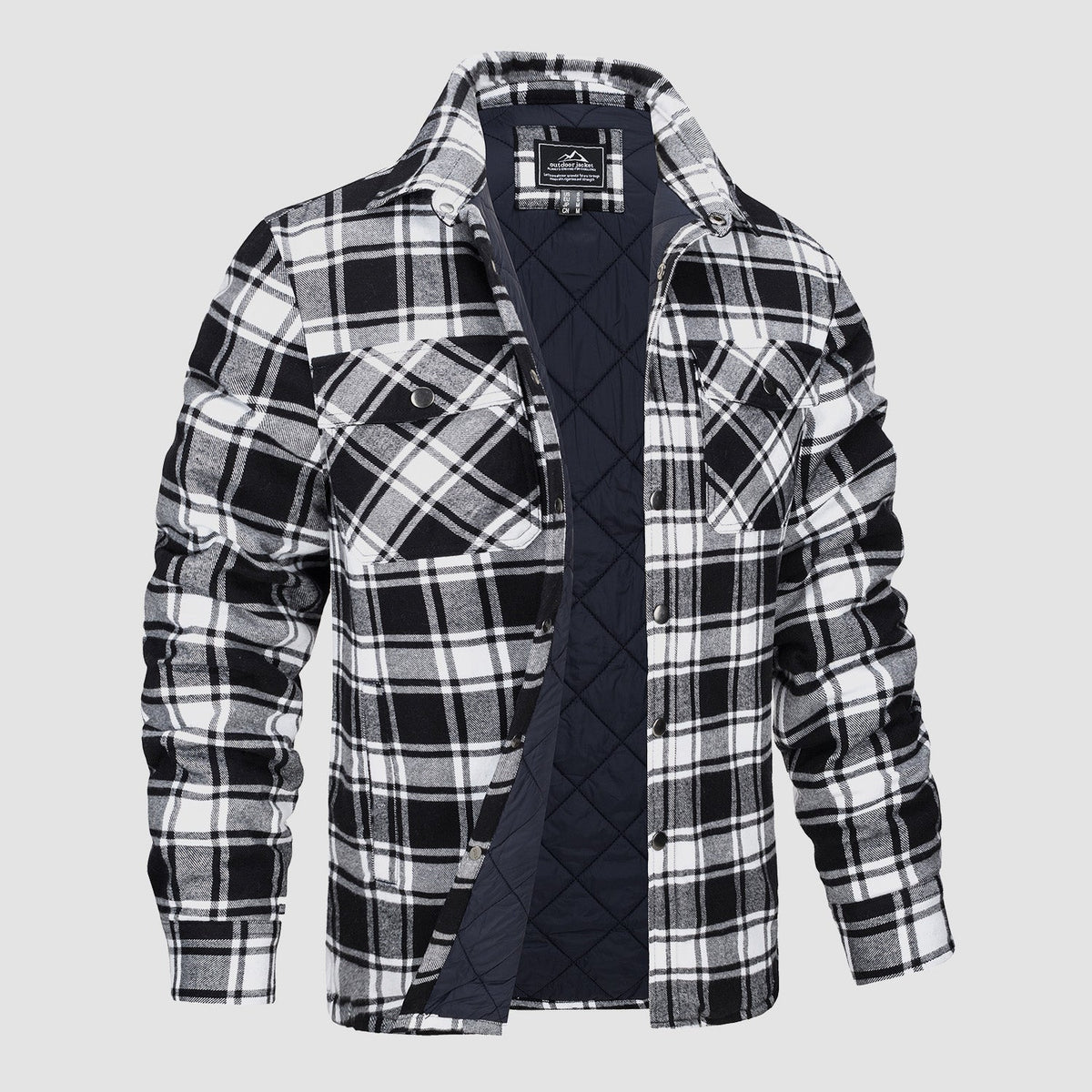 R&B | Herren Flanellhemdjacke