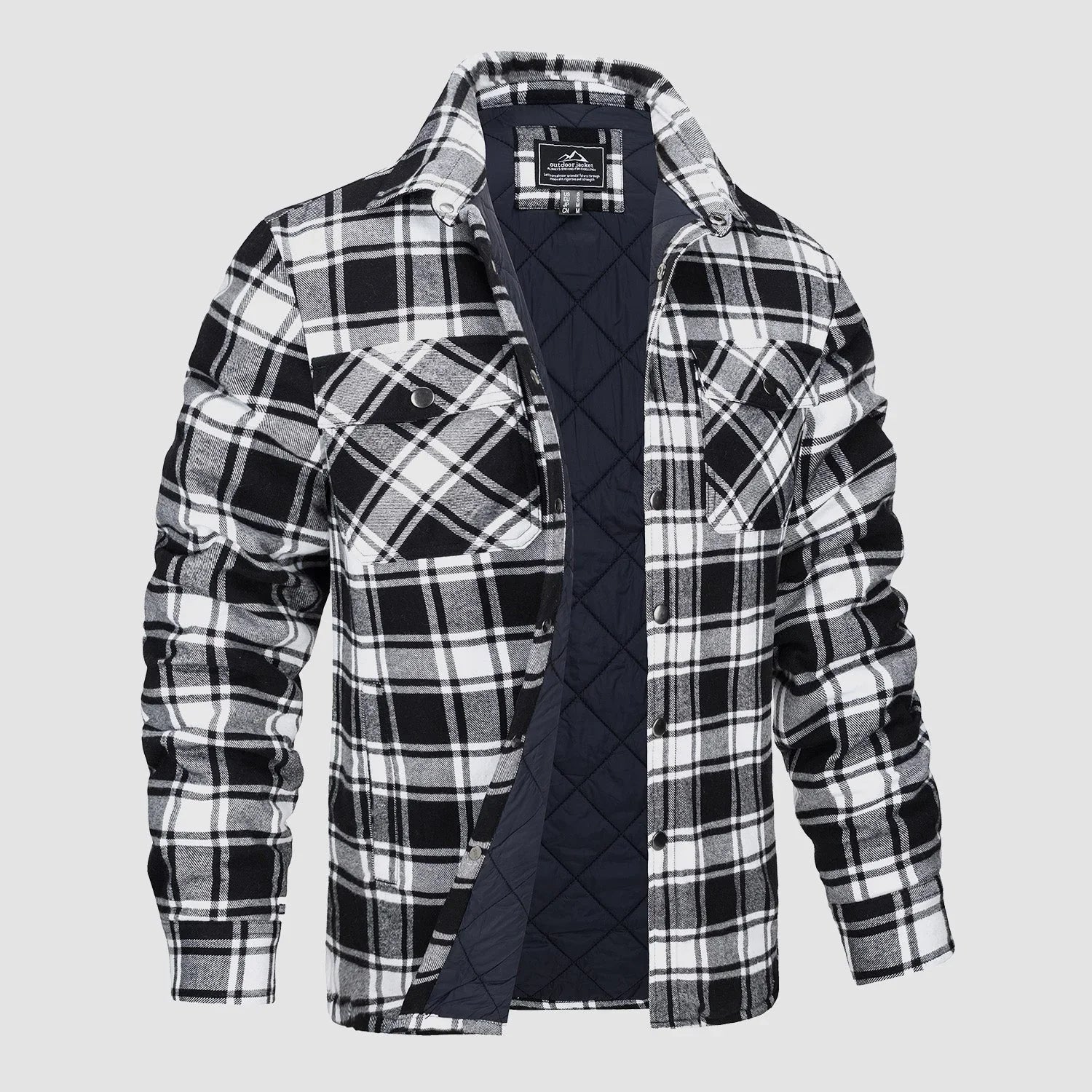 R&B | Gestreifte Flanelljacke
