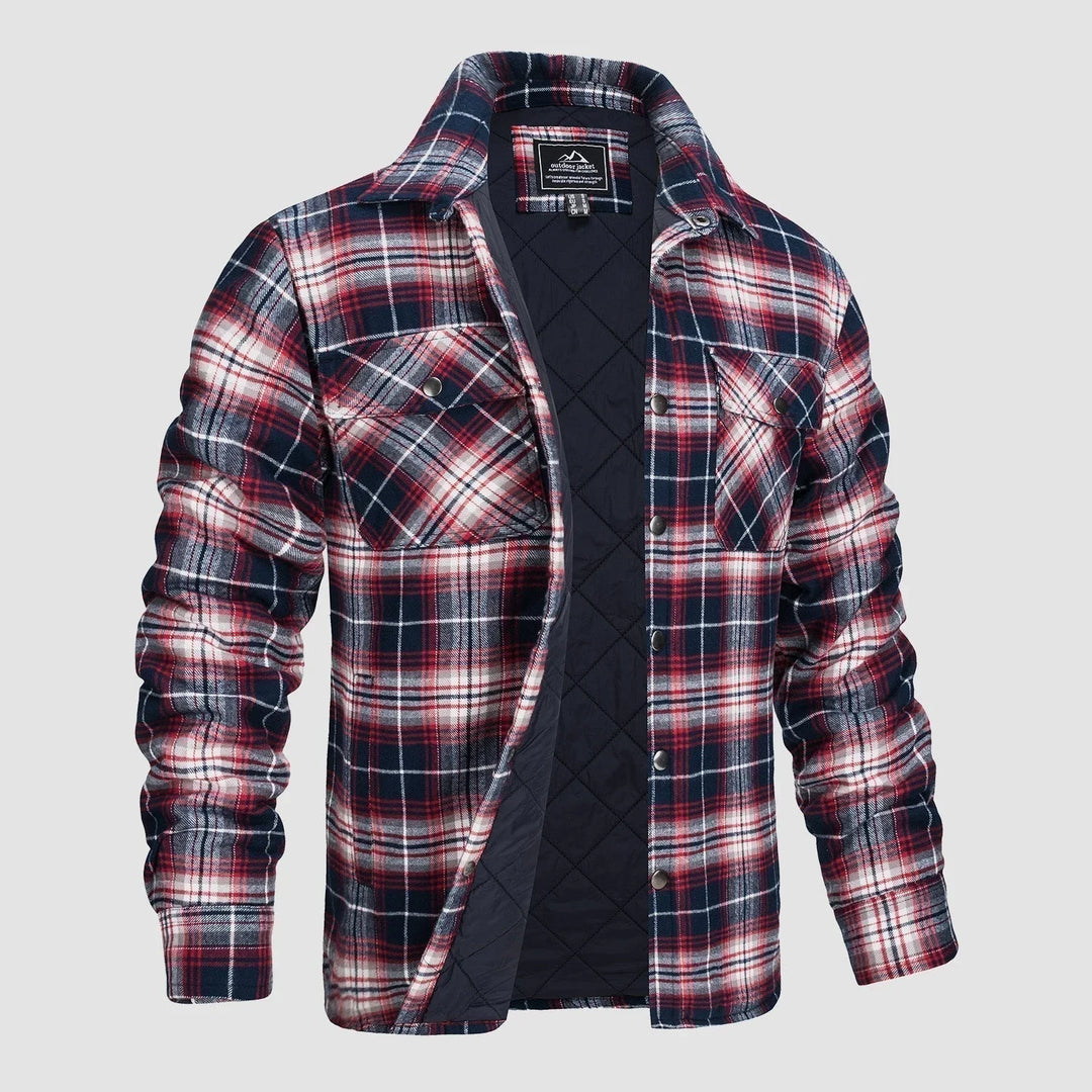 R&B - Gestreifte Flanelljacke