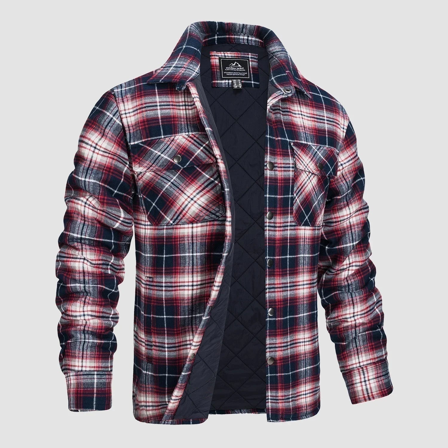 R&B | Gestreifte Flanelljacke