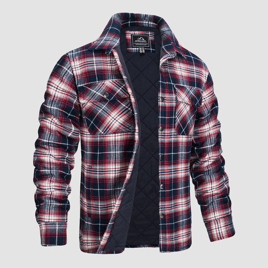 R&B - Gestreifte Flanelljacke
