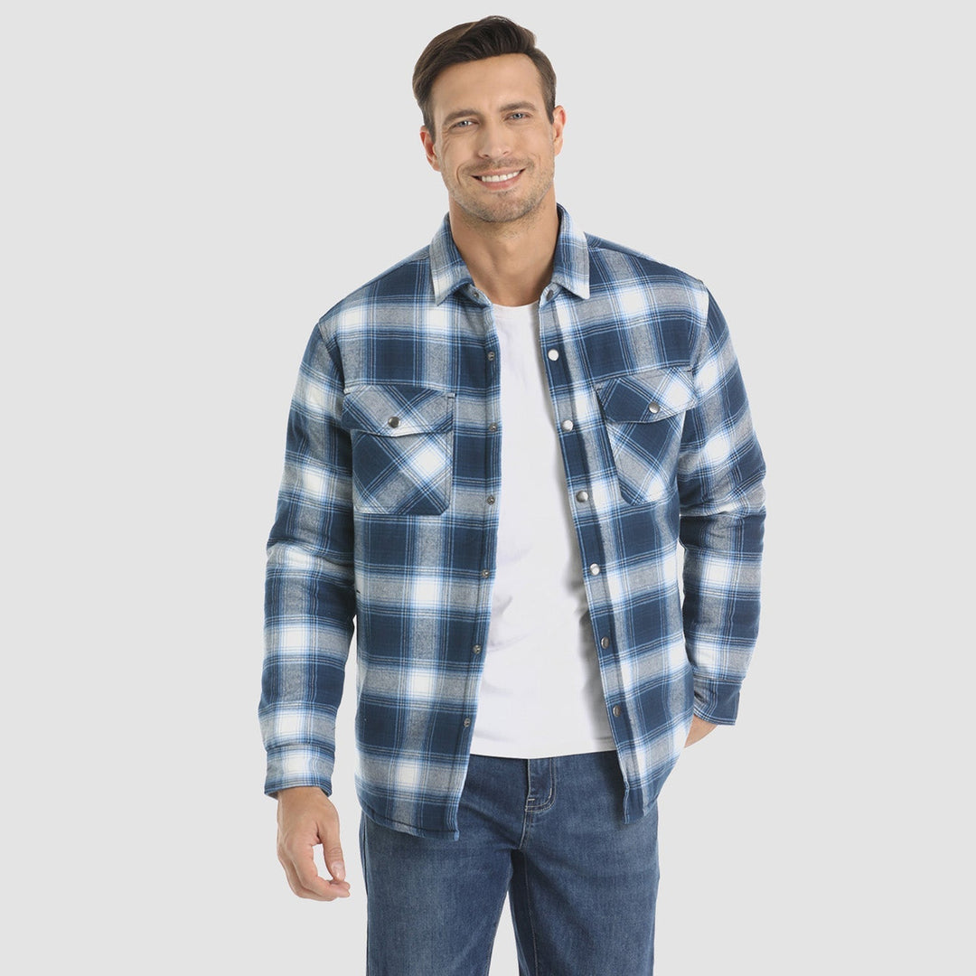 R&B | Herren Flanellhemdjacke
