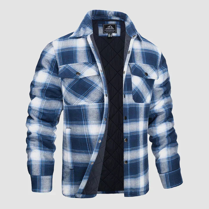 R&B | Gestreifte Flanelljacke