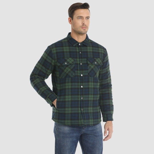 R&B | Herren Flanellhemdjacke
