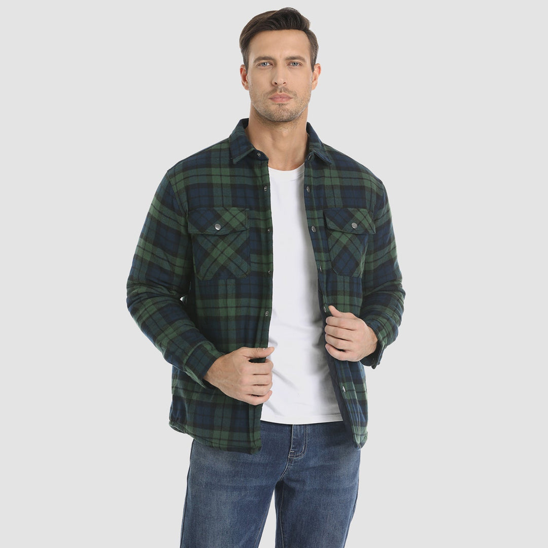 R&B | Herren Flanellhemdjacke