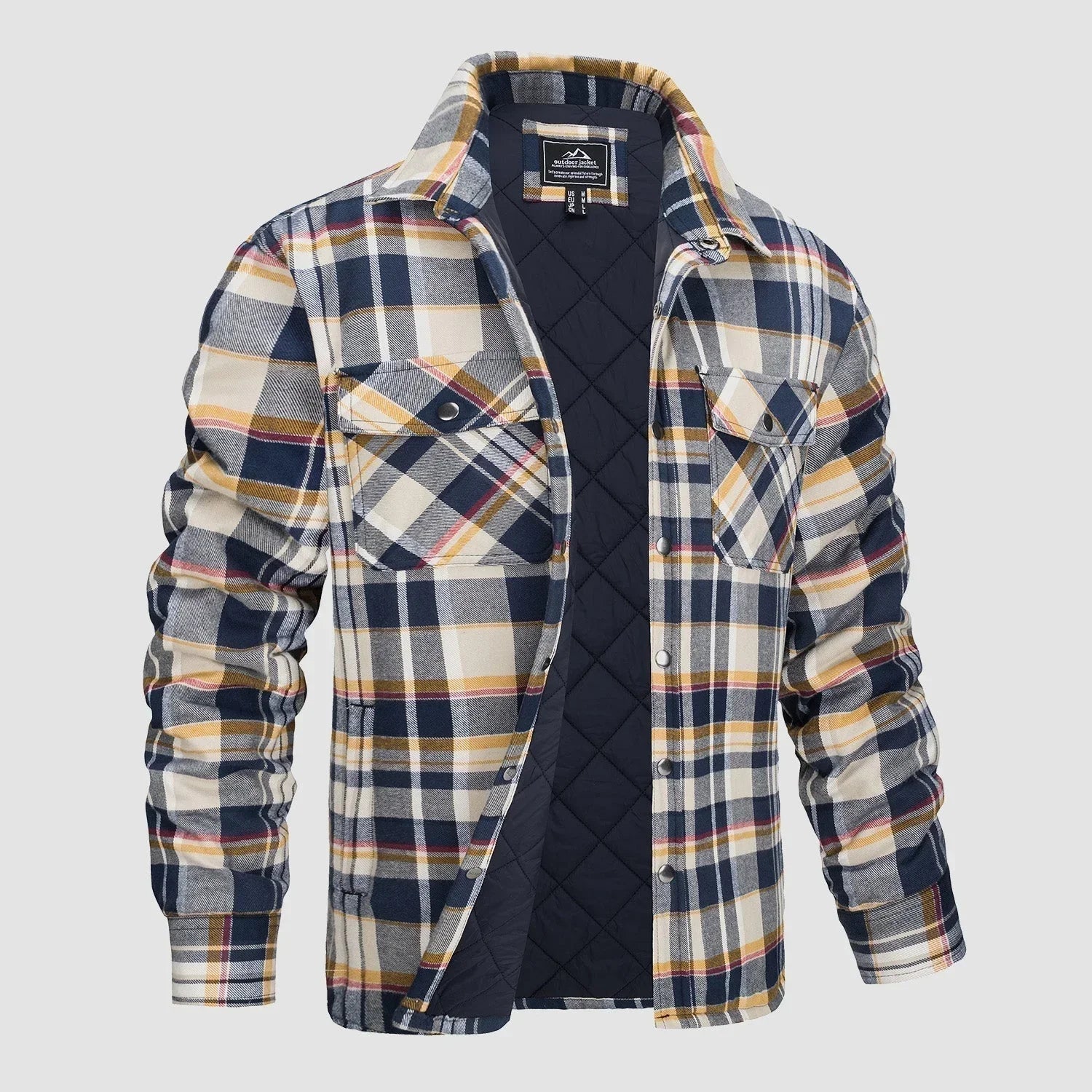 R&B | Gestreifte Flanelljacke